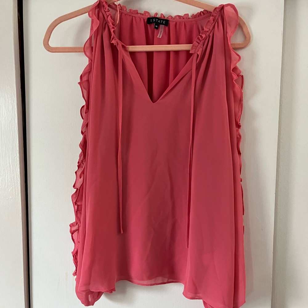 Pink long sleeve blouse